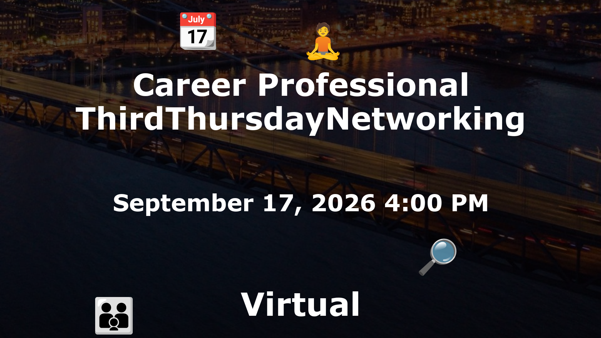 Career Professional ThirdThursdayNetworking  event image